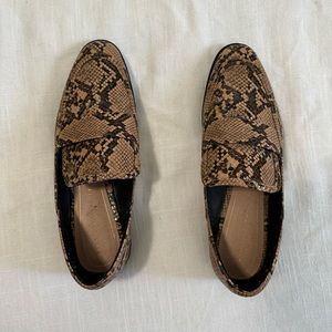 Zara snake loafers
